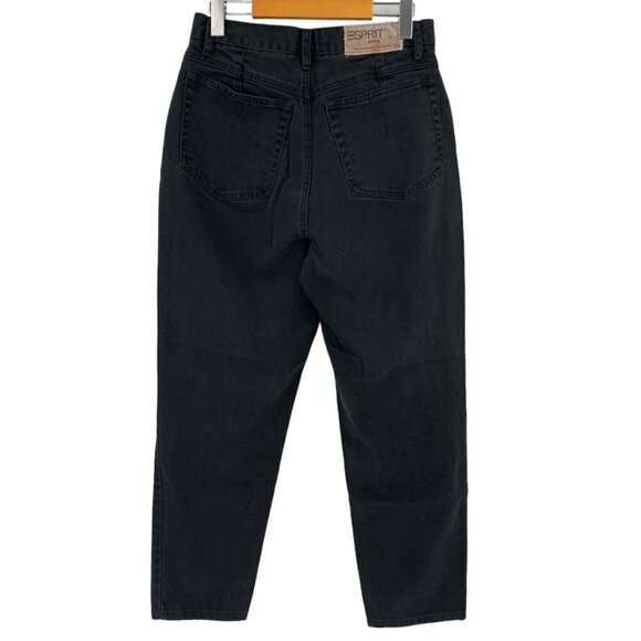 Esprit Jeans Womens 27x26 Black High Rise High Waist Mom 100% Cotton  Vintage - Picture 3 of 7
